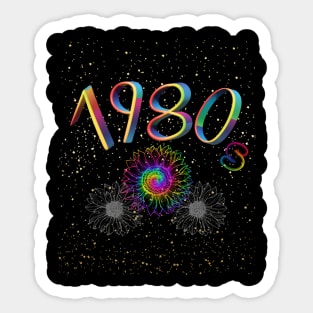 Celebrate the 1980s! Sticker